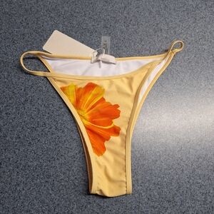 MUSERA "A Muse In Your Own Era" Cheeky Floral Bikini Bottom, Small, NWT